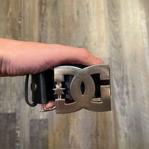 DC SHOE BELT BUCKLE silver